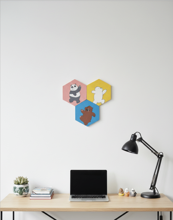 Drawing room- Hexagon Bear Trio